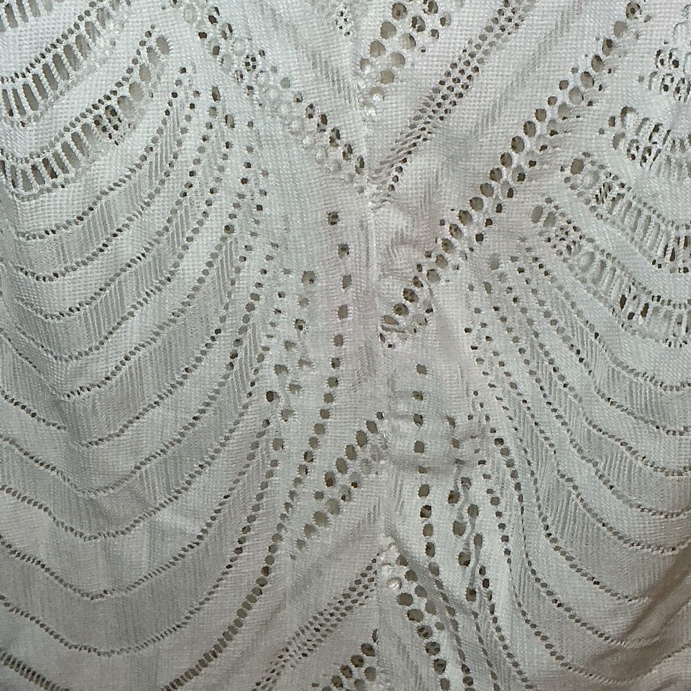 Naked Wardrobe White Crochet Swim Cover-Up - Picture 5 of 5